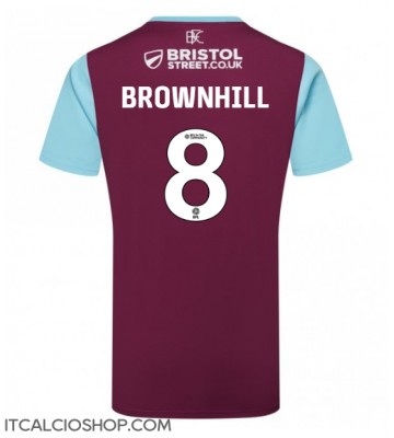 Burnley Josh Brownhill #8 Prima Maglia 2024-25 Manica Corta